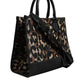 Multicolor Leopard Shopping Tote Shoulder Bag