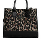 Multicolor Leopard Shopping Tote Shoulder Bag