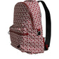 Red White DG Logo Print Nylon Travel Backpack Bag