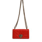 Red Quilted Devotion Crossbody Chain Phone Cover Bag
