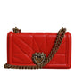Red Quilted Devotion Crossbody Chain Phone Cover Bag