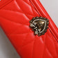 Red Quilted Devotion Crossbody Chain Phone Cover Bag