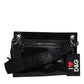 Black PVC Leather Pouch Shoulder Strap Bag