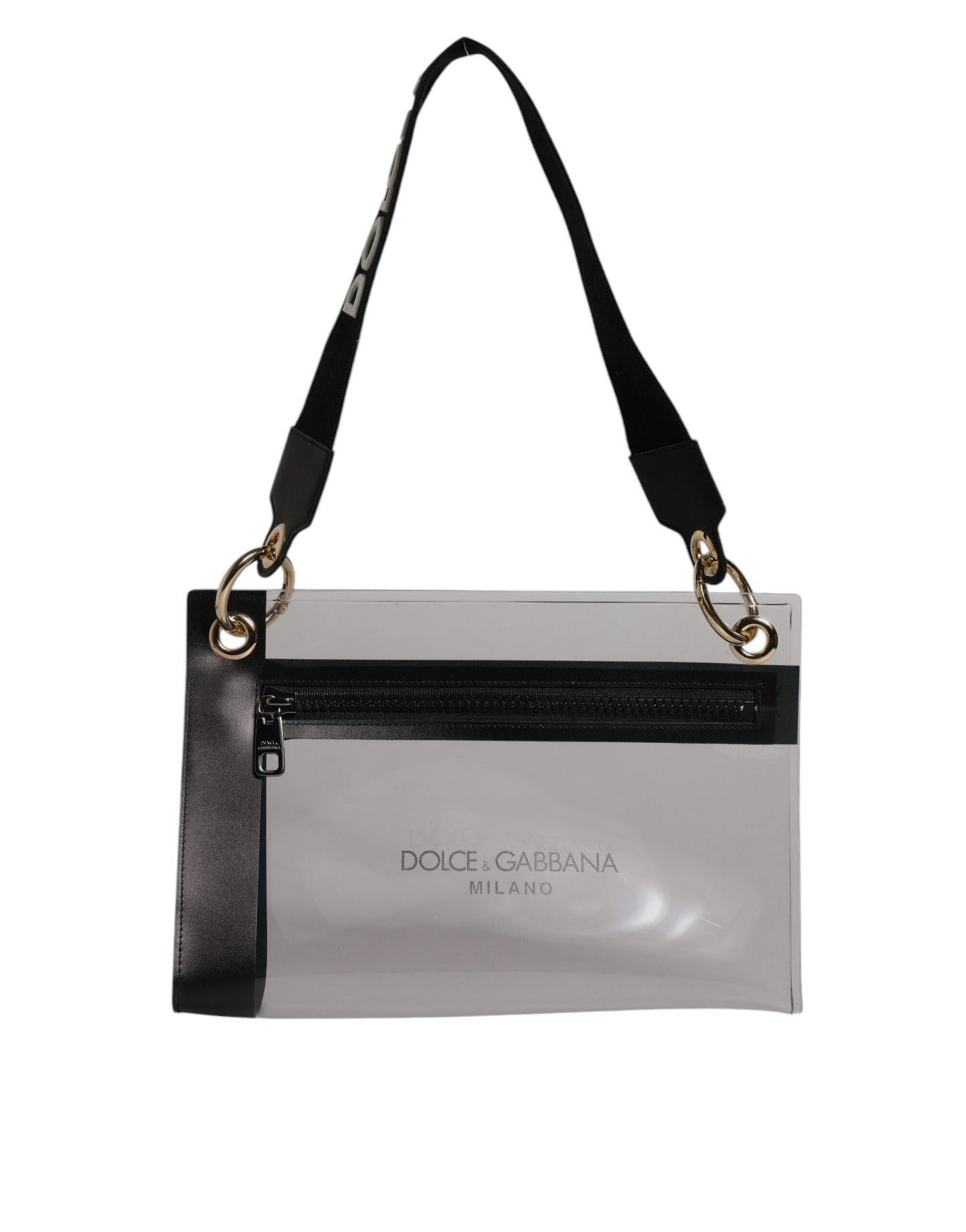 Clear PVC Leather Pouch Shoulder Strap Bag