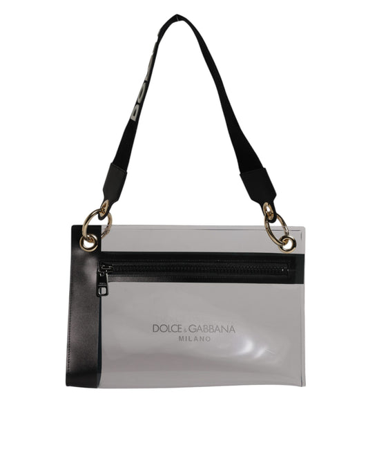 Clear PVC Leather Pouch Shoulder Strap Bag