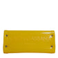 Yellow PVC Cotton Satchel Shoulder Strap Bag