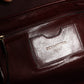 Brown Leopard Leather Shoulder Strap Tote Bag