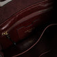 Brown Leopard Leather Shoulder Strap Tote Bag