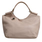 Dolce & Gabbana Light Pink Deer Leather Logo Plaque Tote Top Handle Bag