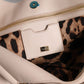 Dolce & Gabbana Light Pink Deer Leather Logo Plaque Tote Top Handle Bag