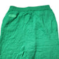 Green Cotton Elastic Waist Men Casual Pants