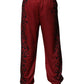 Red Leopard Print Polyester Men Jogger Pants