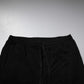 Black Cotton Crown Logo Jogger Pants