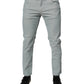 Light Blue Logo Plaque Skinny Men Denim Jeans