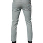 Light Blue Logo Plaque Skinny Men Denim Jeans