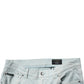 Light Blue Logo Plaque Skinny Men Denim Jeans