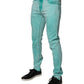 Green Tie Dye Cotton Skinny Men Denim Jeans