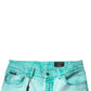 Green Tie Dye Cotton Skinny Men Denim Jeans
