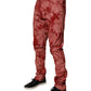 Red Tie Dye Cotton Skinny Men Denim Jeans