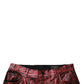 Red Leopard Cotton Straight Men Denim Jeans
