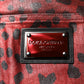 Red Leopard Cotton Straight Men Denim Jeans
