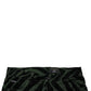 Black Green Stripes Cotton Skinny Denim Jeans