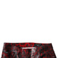 Red Leopard Cotton Skinny Men Denim Jeans