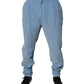 Light Blue Corduroy Cotton Skinny Denim Jeans