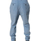 Light Blue Corduroy Cotton Skinny Denim Jeans