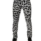 White Leopard Cotton Skinny Denim Jeans