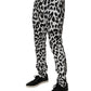 White Leopard Cotton Skinny Denim Jeans