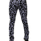 Black Logo Monogram Cotton Skinny Denim Jeans