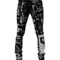 Black Cotton Logo Print Skinny Denim Jeans
