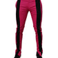 Pink Black Stripe Slim Fit Men Dress Pants