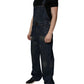 Dark Blue Cotton Men Jumpsuit Denim Jeans