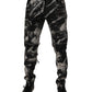 Black Tie Dye Cotton Skinny Zip Denim Jeans