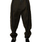 Dark Brown Cotton Jogger Cargo Pants