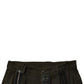 Dark Brown Cotton Jogger Cargo Pants