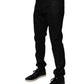 Black Cotton Stretch Skinny Men Denim Jeans