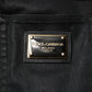 Black Cotton Stretch Skinny Men Denim Jeans