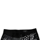 Black Logo Bandana Cotton Loose Denim Jeans