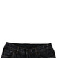 Black Tattered Cotton Skinny Men Denim Jeans