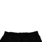 Black Cotton Jogger Cargo Sweatpants Pants