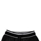 Black Mid Waist Jogger Men Sweatpants Pants