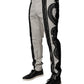 White Lace Trim Mid Waist Dress Formal Pants