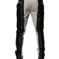 White Lace Trim Mid Waist Dress Formal Pants