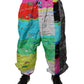 Multicolor Patchwork Mid Waist Sweatpants Pants