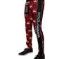Red Crown Logo Monogram Men Sweatpants Pants