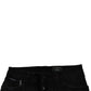 Black Ripped Cotton Skinny Men Denim Jeans