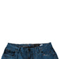 Blue Tie Dye Cotton Skinny Men Denim Jeans